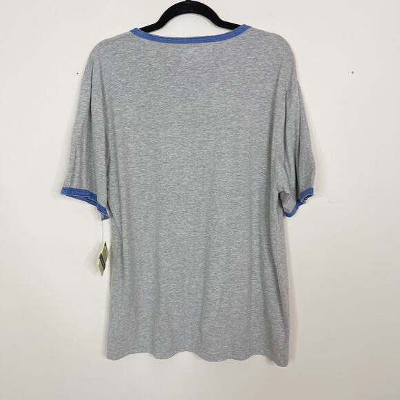 New Red Jacket Chicago Cubs Baseball Crew Neck Tee Shirt Mens Large L Gray - Picture 2 of 9